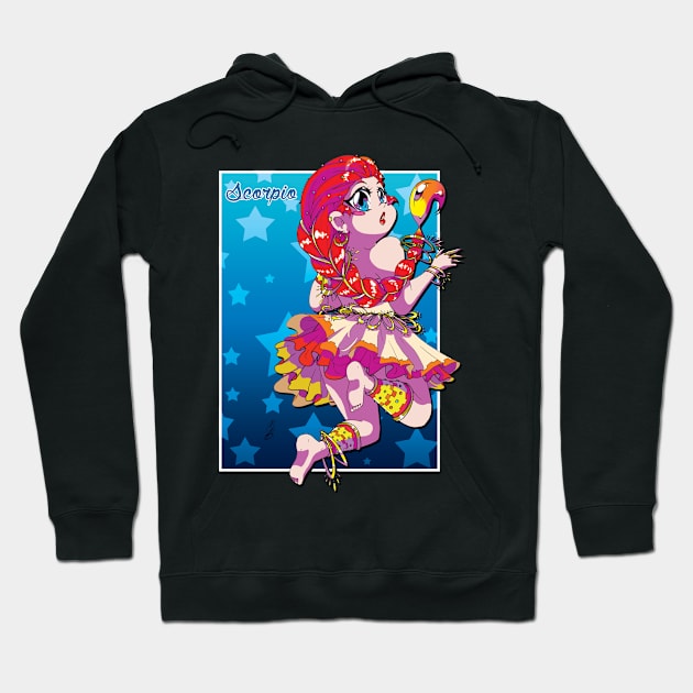 Chibi-Zodiac Scorpio Hoodie by MBsilverLuna